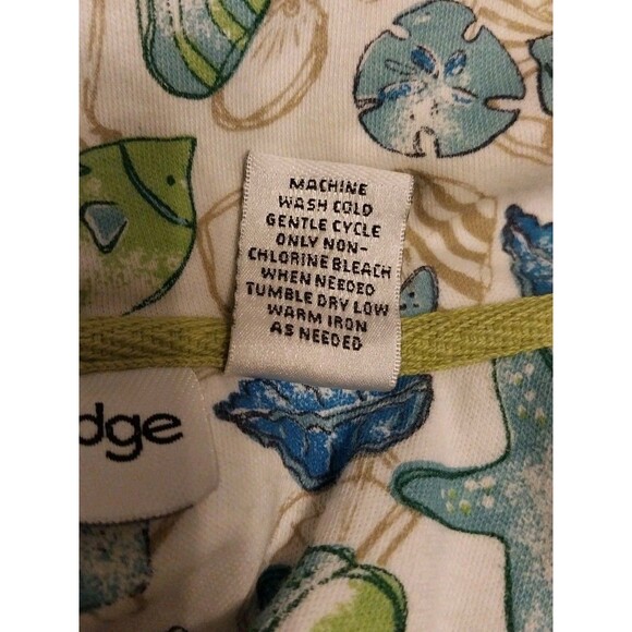 Women’s Hoodie Sz 3X Vibrant Green Full Zip Jacket Sea Shell Nautical Coastal - Picture 10 of 10